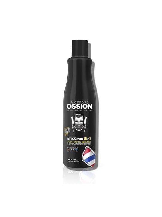Shampoo 2in1 purificante per capelli e barba 500ml