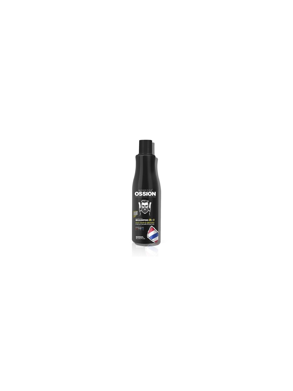 Shampoo 2in1 purificante per capelli e barba 500ml