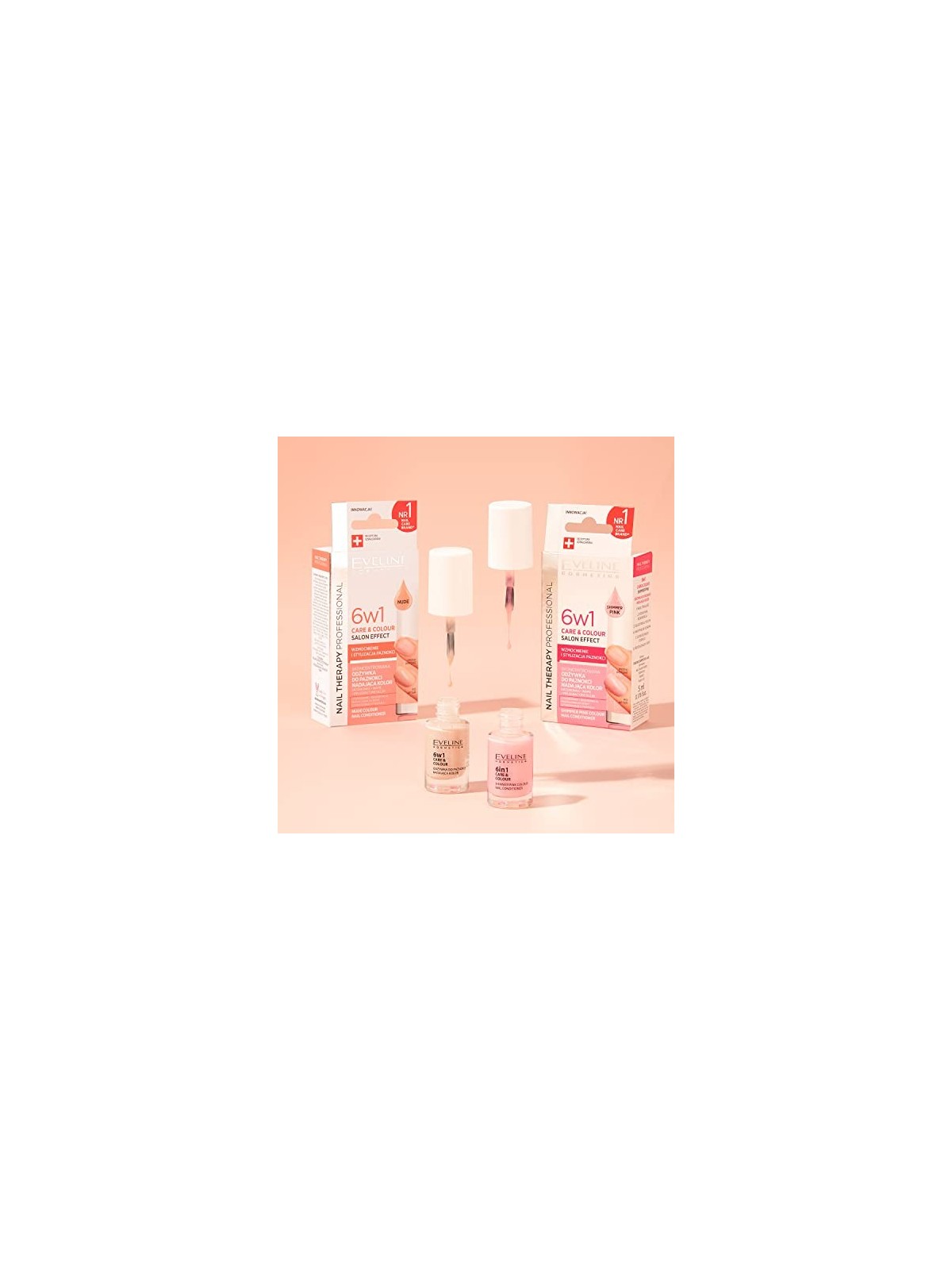 Nail Therapy Professional 6in1 Care & Color balsamo per unghie donante colore Shimmer Pink 5ml
