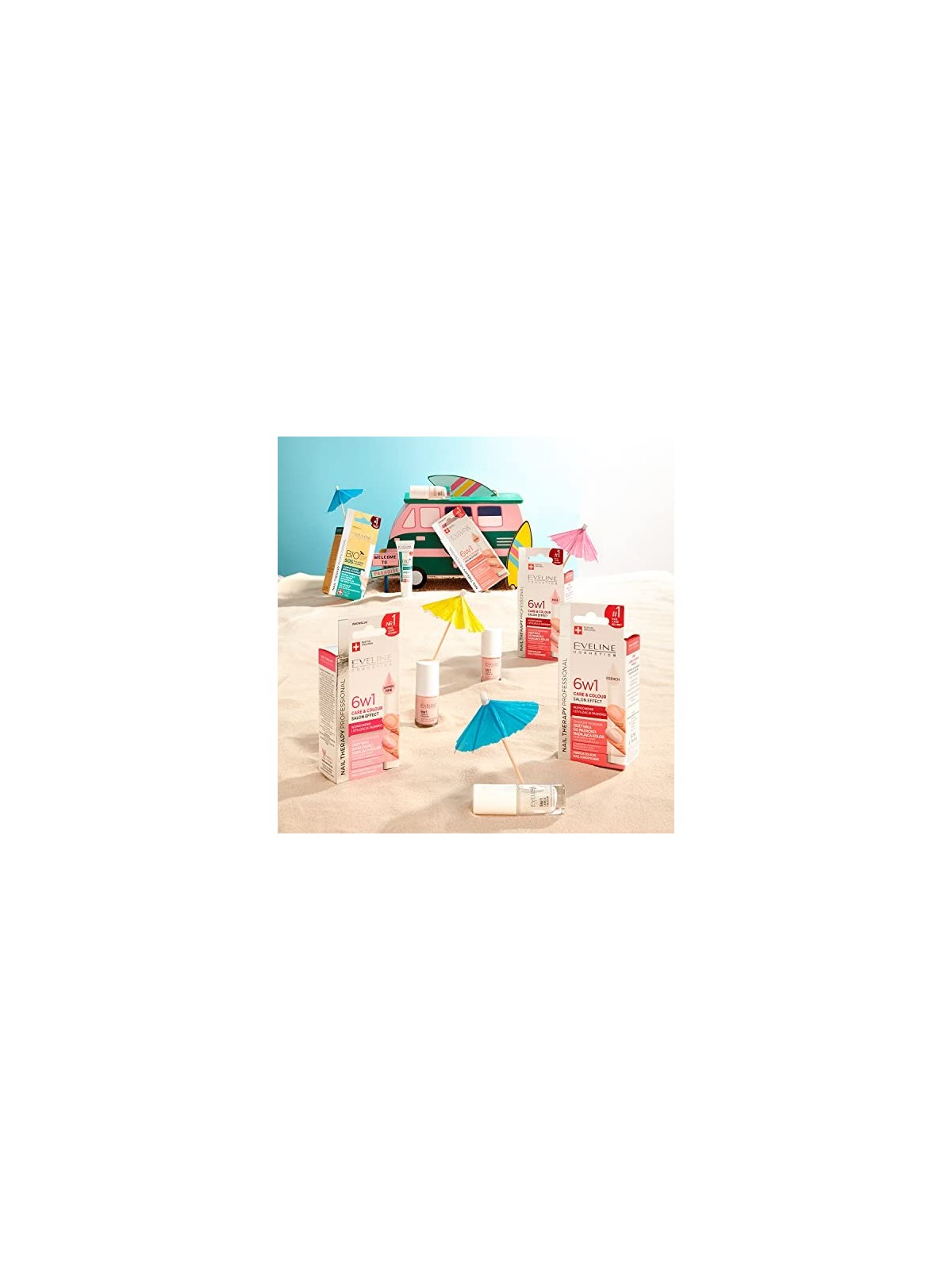 Nail Therapy Professional 6in1 Care & Color balsamo per unghie donante colore Shimmer Pink 5ml