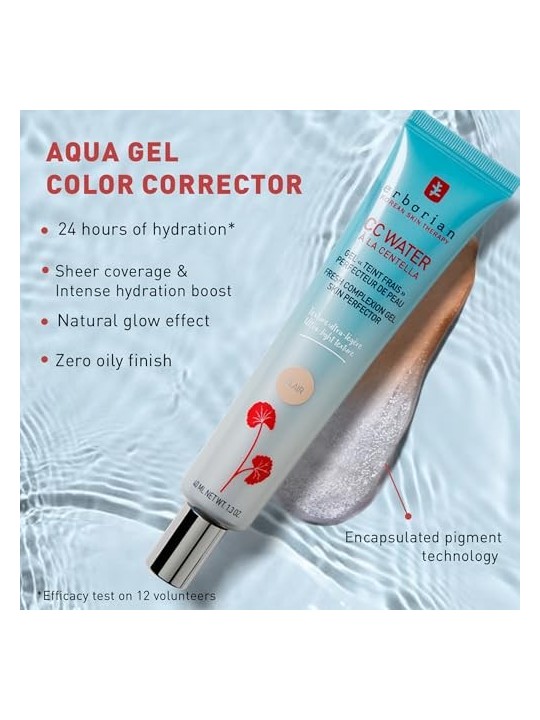 Erborian CC Gel Acqua Fresca per Carnagione 40 ml Clair donna