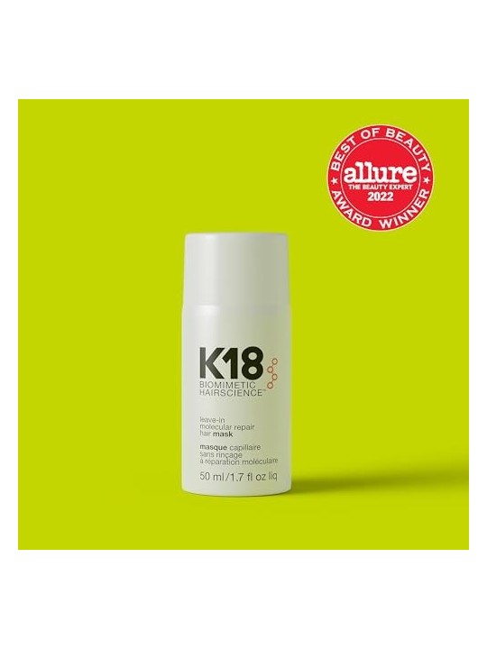 K18 Leave-In Molecular Repair Hair Mask cura dei capelli senza risciacquo per capelli molto secchi e danneggiati 50ml donna K18 