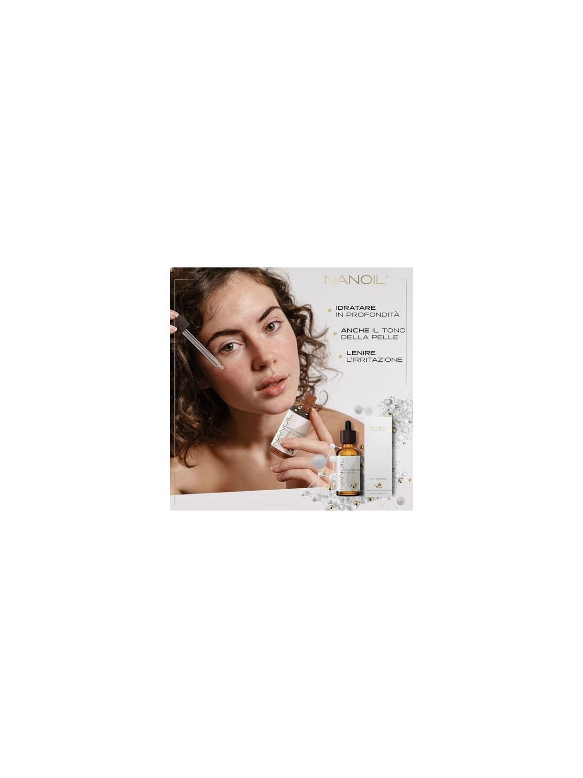 Nanoil Siero Viso AntiRossore Siero illuminante contro gli arrossamenti donna 50ml