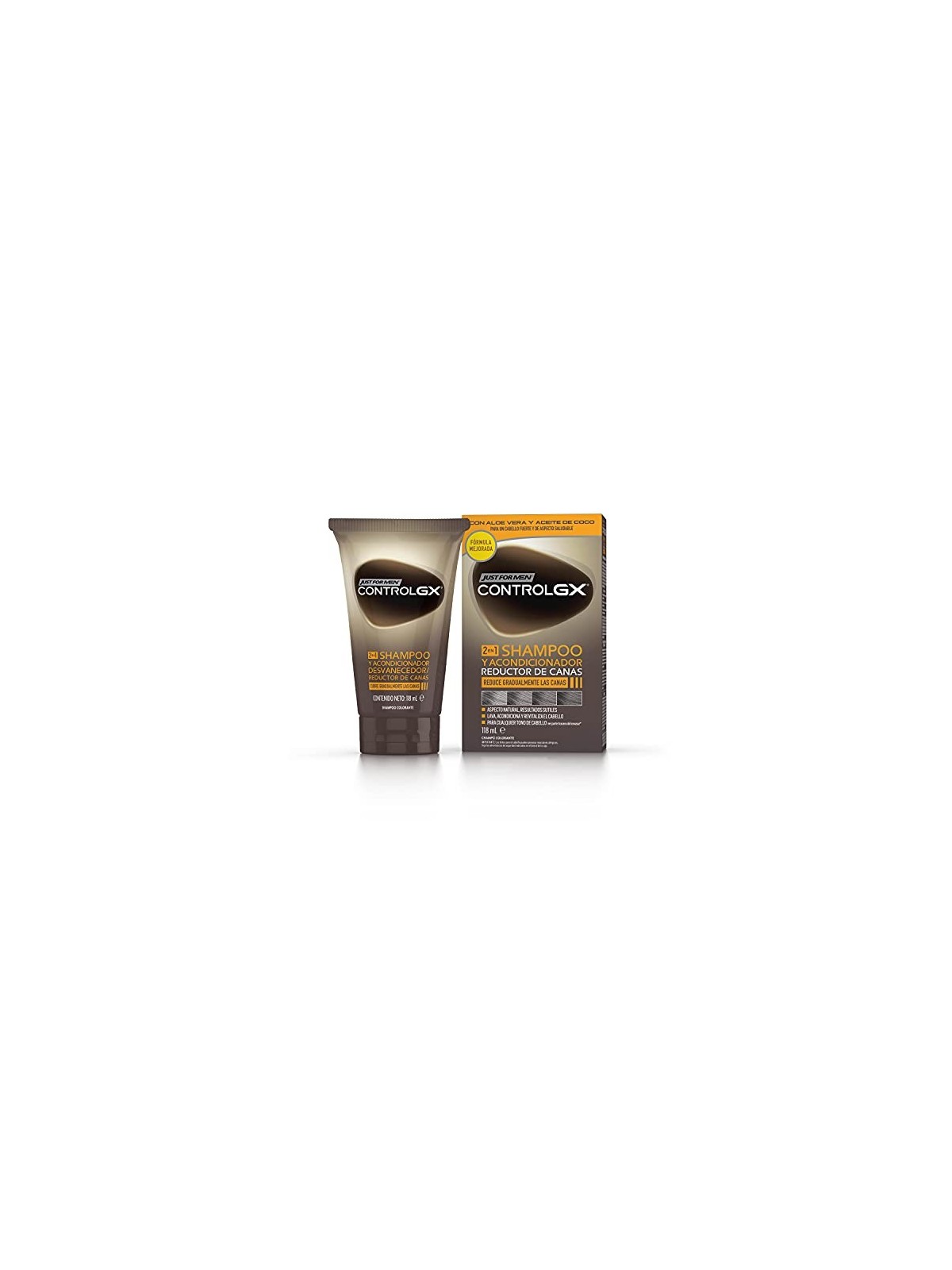Shampoo Riduttore di Grigi con Balsamo 118ml Uomo