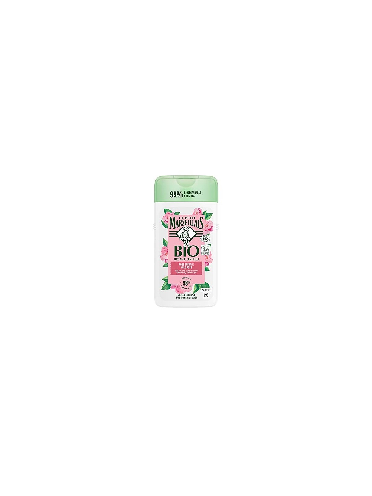 Le Petit Marseillais Gel doccia rinfrescante alla rosa canina certificato bio biologico donna 250ml