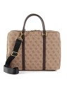 Borsa da Lavoro Guess Vezzola in Poliuretano Marrone uomo