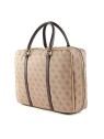 Borsa da Lavoro Guess Vezzola in Poliuretano Marrone uomo