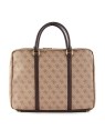 Borsa da Lavoro Guess Vezzola in Poliuretano Marrone uomo