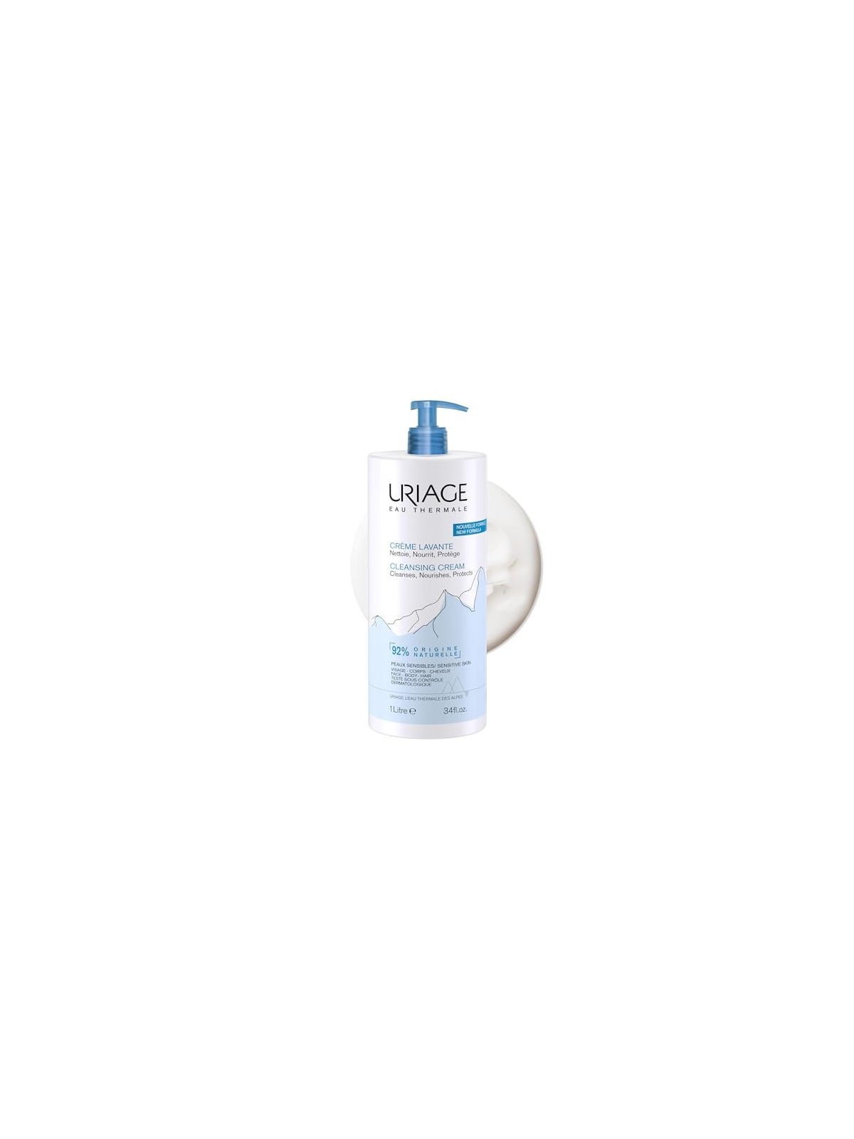 Uriage Cleansing Cream 1000ml Uriage www.essenzetotalstyle.com 