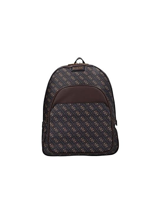 Guess Vezzola Zaino in Pelle Marrone Compartimento per Laptop hmvezl p1105 38 x 33 x 10 cm donna