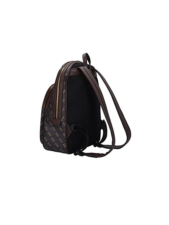 Guess Vezzola Zaino in Pelle Marrone Compartimento per Laptop hmvezl p1105 38 x 33 x 10 cm donna