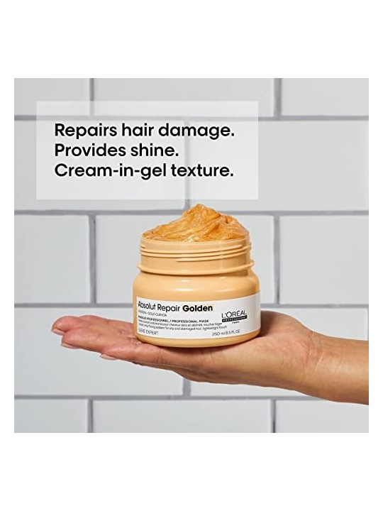 LOrï¿½ï¿½al Professionnel Serie Expert Absolut Repair Gold Quinoa Protein Golden Masque donna 250ml