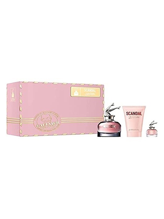 Jean Paul Gaultier Scandal Gift Set 50ml Body Lotion 75ml and Miniature Eau de Parfum 50ml