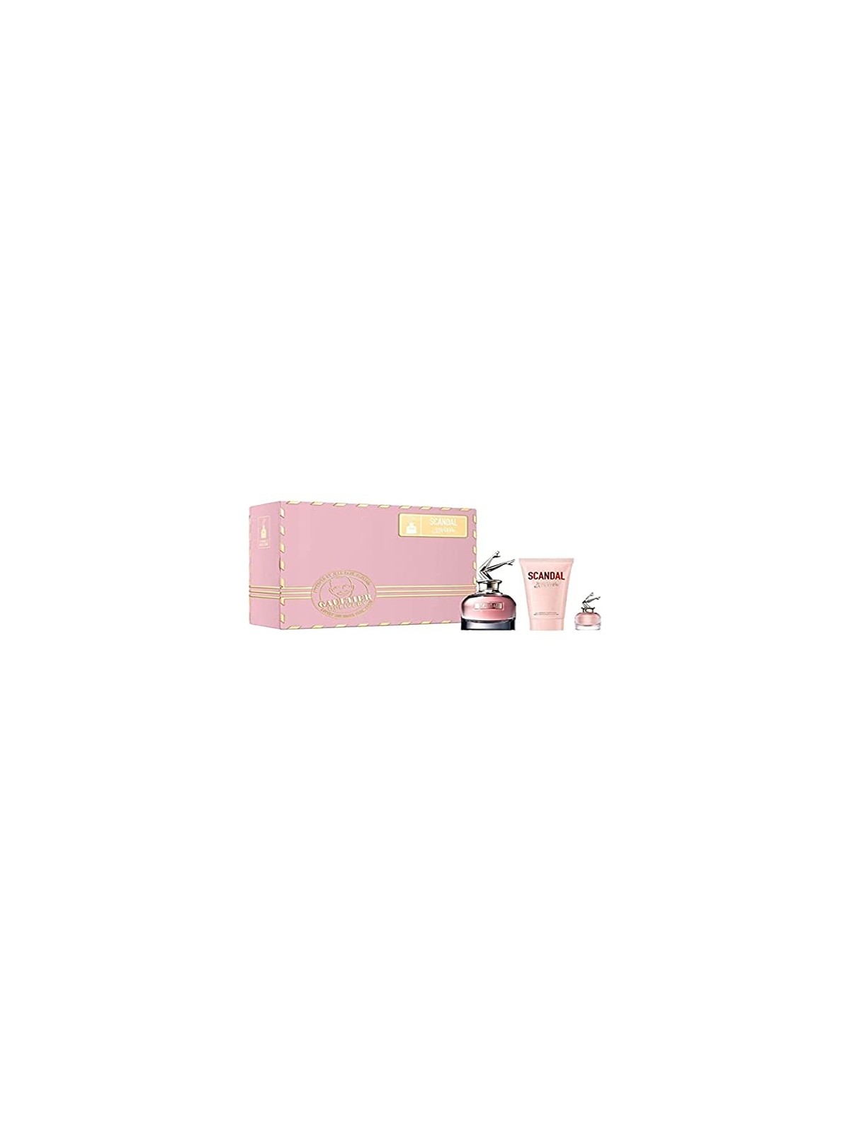 Jean Paul Gaultier Scandal Gift Set 50ml Body Lotion 75ml and Miniature Eau de Parfum 50ml