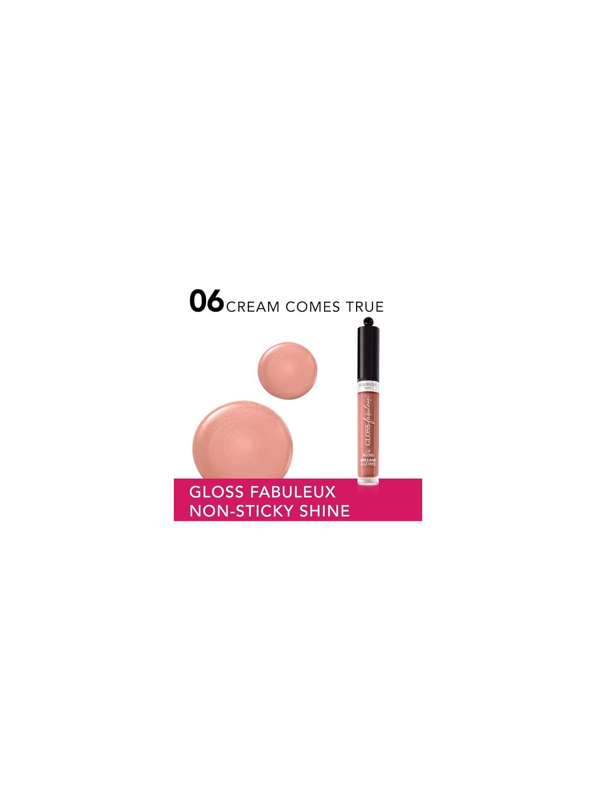 Bourjois Gloss Fabuleux Lucidalabbra 35 ml donna 06 Cream Comes True