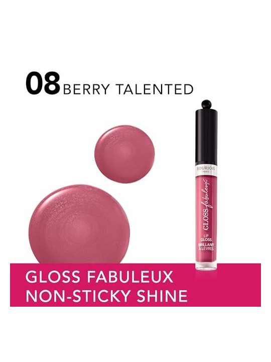 Bourjois Gloss Fabuleux Lucidalabbra 35 ml donna 08 Berry Talented