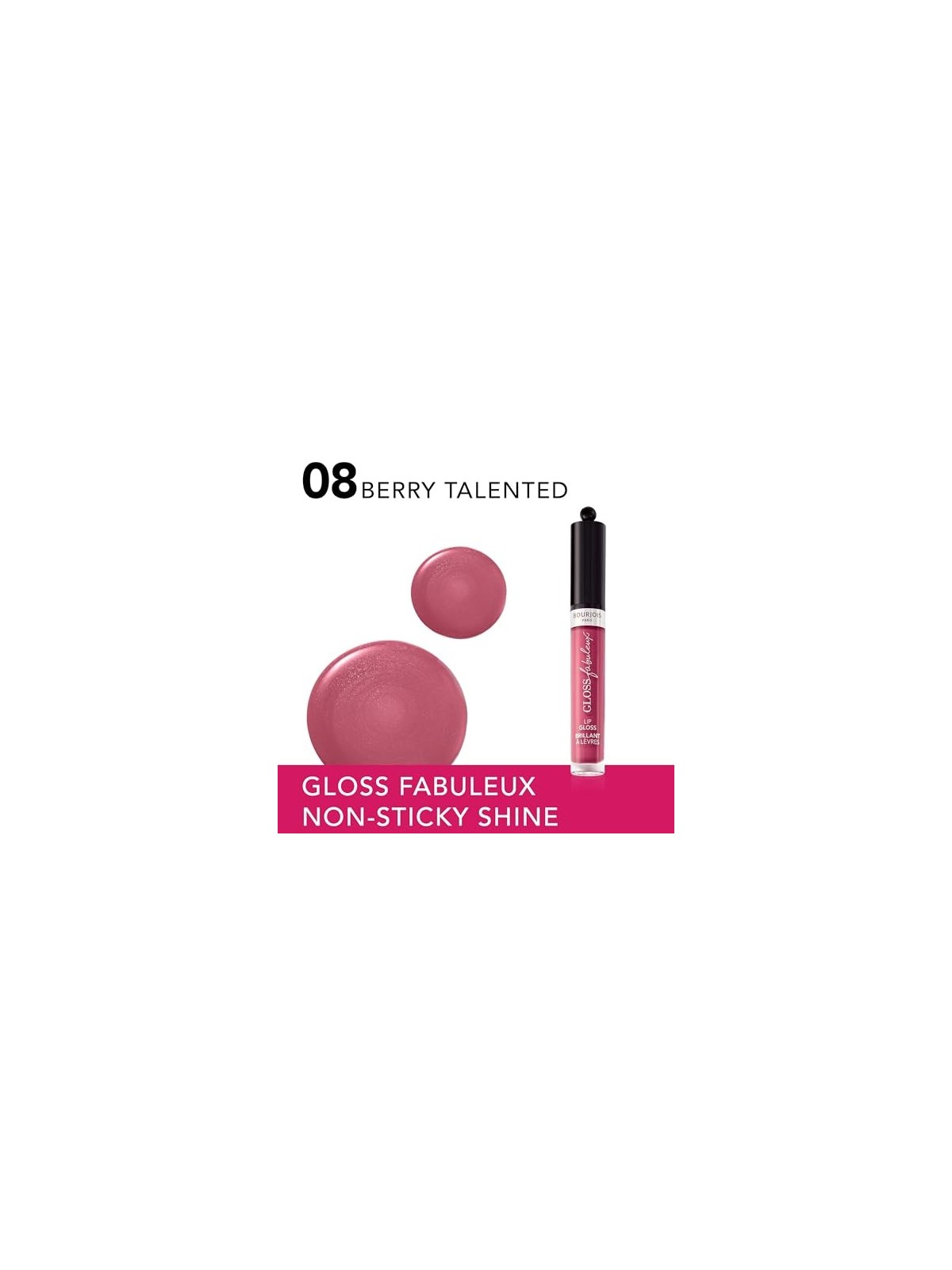 Bourjois Gloss Fabuleux Lucidalabbra 35 ml donna 08 Berry Talented