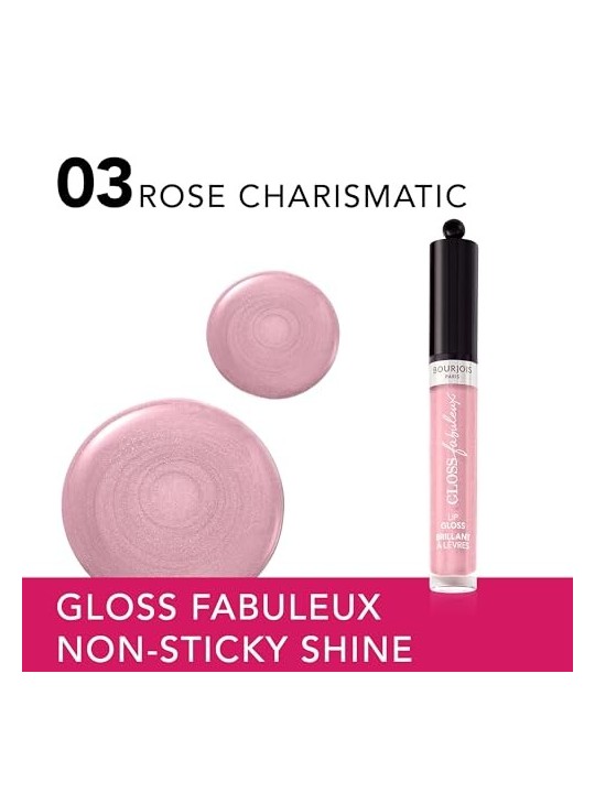 Bourjois Gloss Fabuleux Lucidalabbra 35 ml donna 03 Rose Charismatic