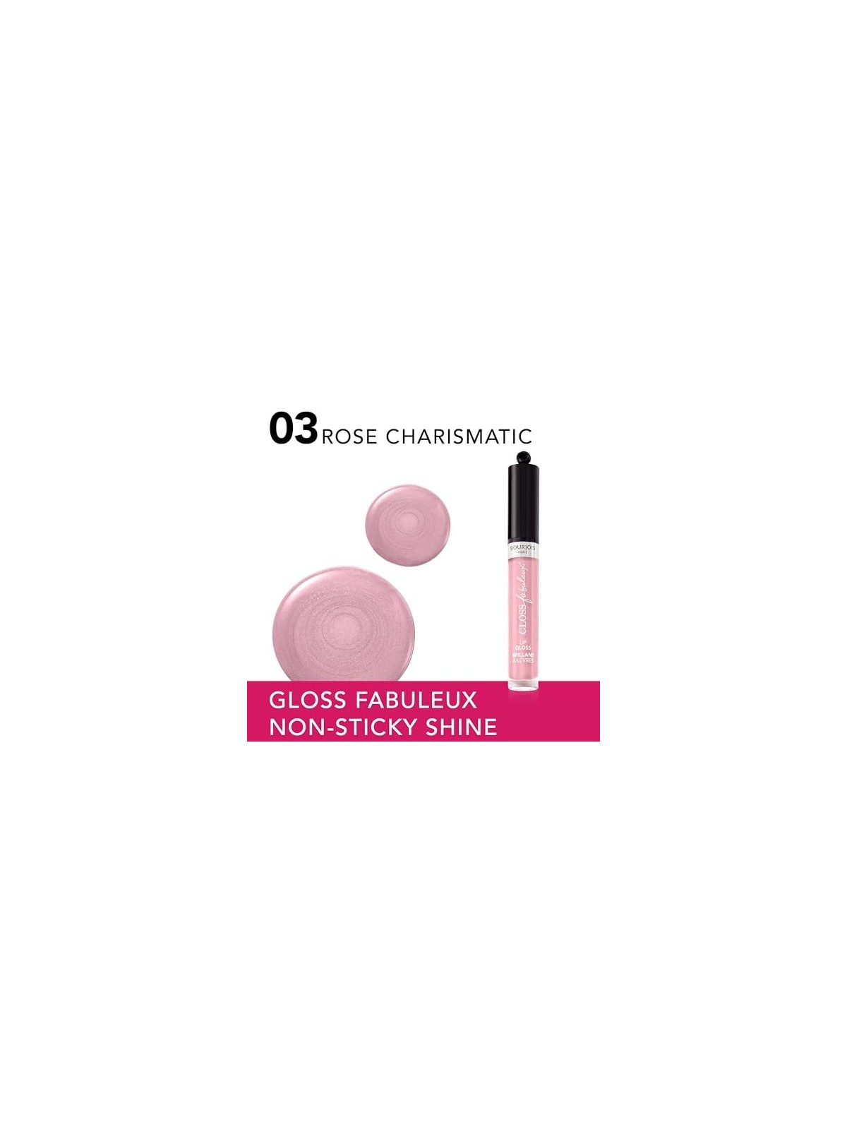 Bourjois Gloss Fabuleux Lucidalabbra 35 ml donna 03 Rose Charismatic