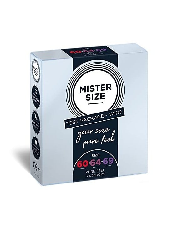 Preservativi MISTER SIZE 60mm 64mm 69mm 3 pz