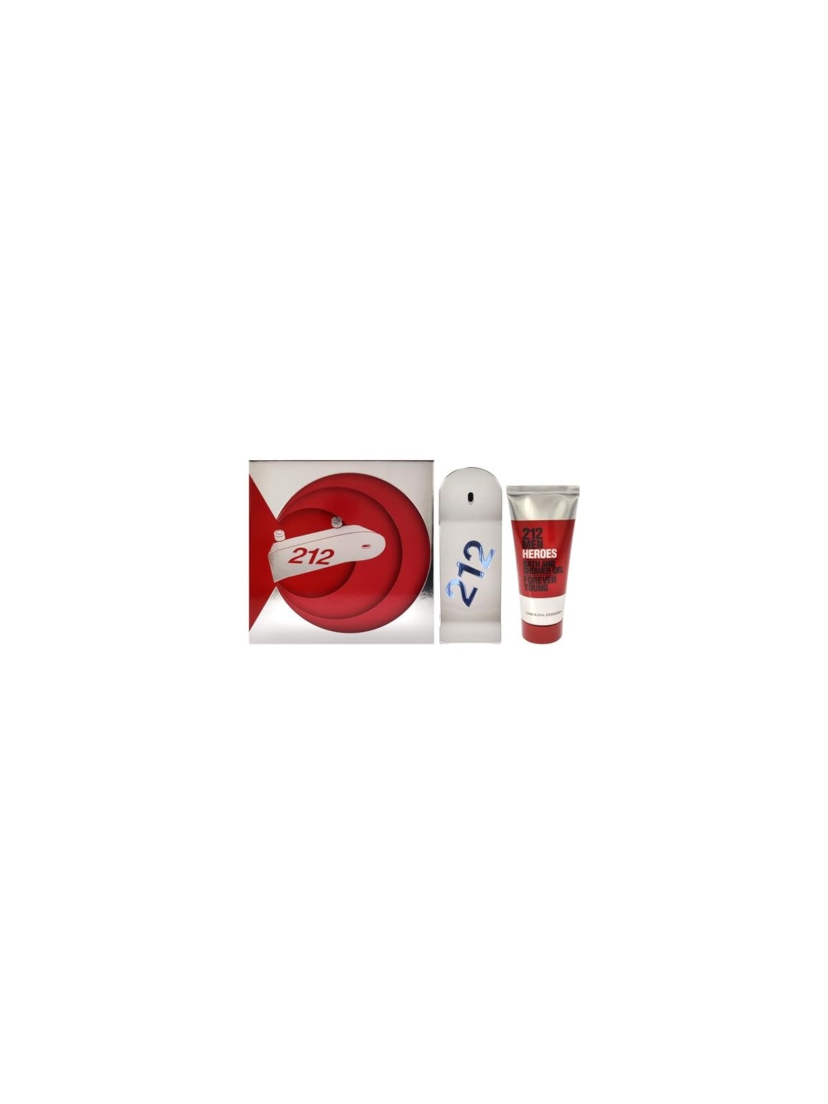 Carolina Herrera 212 Men Heroes Gift Set 90ml EDT  100ml Shower Gel