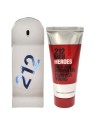 Carolina Herrera 212 Men Heroes Gift Set 90ml EDT  100ml Shower Gel