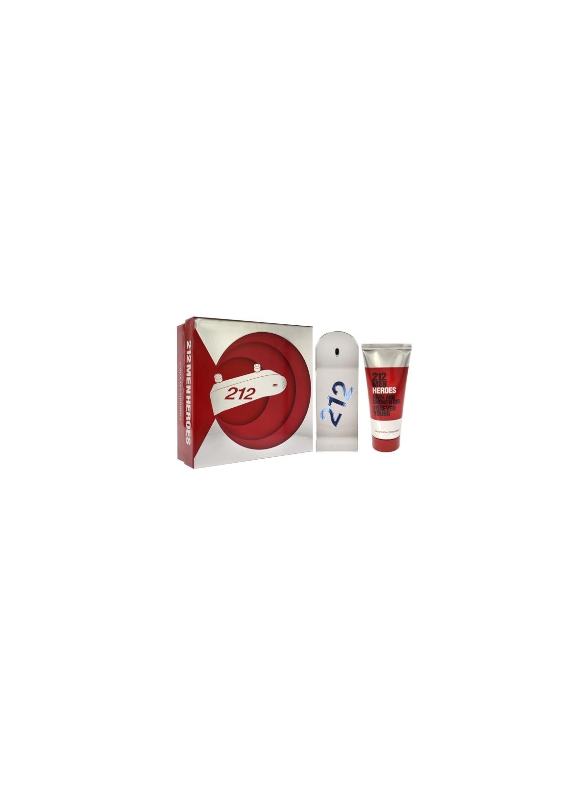 Carolina Herrera 212 Men Heroes Gift Set 90ml EDT  100ml Shower Gel