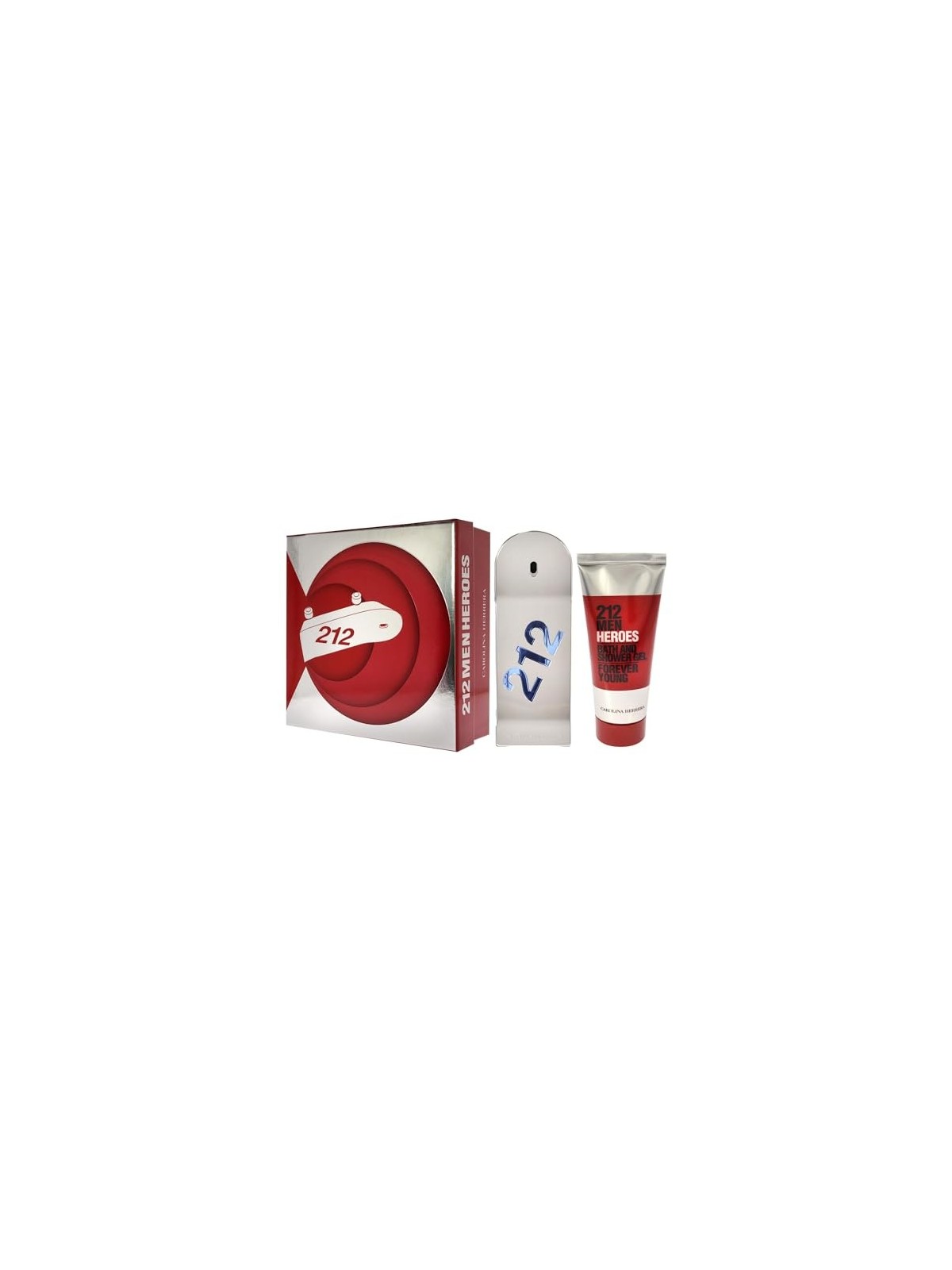 Carolina Herrera 212 Men Heroes Gift Set 90ml EDT  100ml Shower Gel