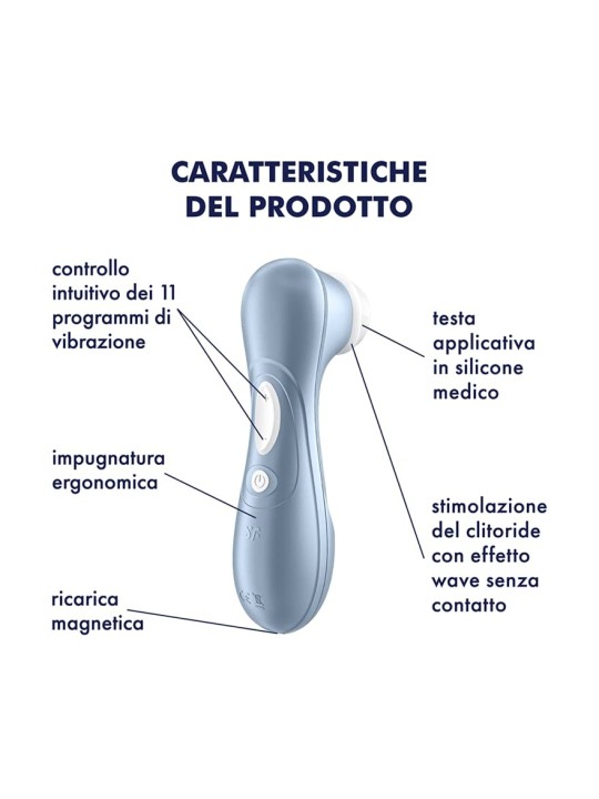 SATISFYER Pro 2 stimolatore daria blu 1un donna