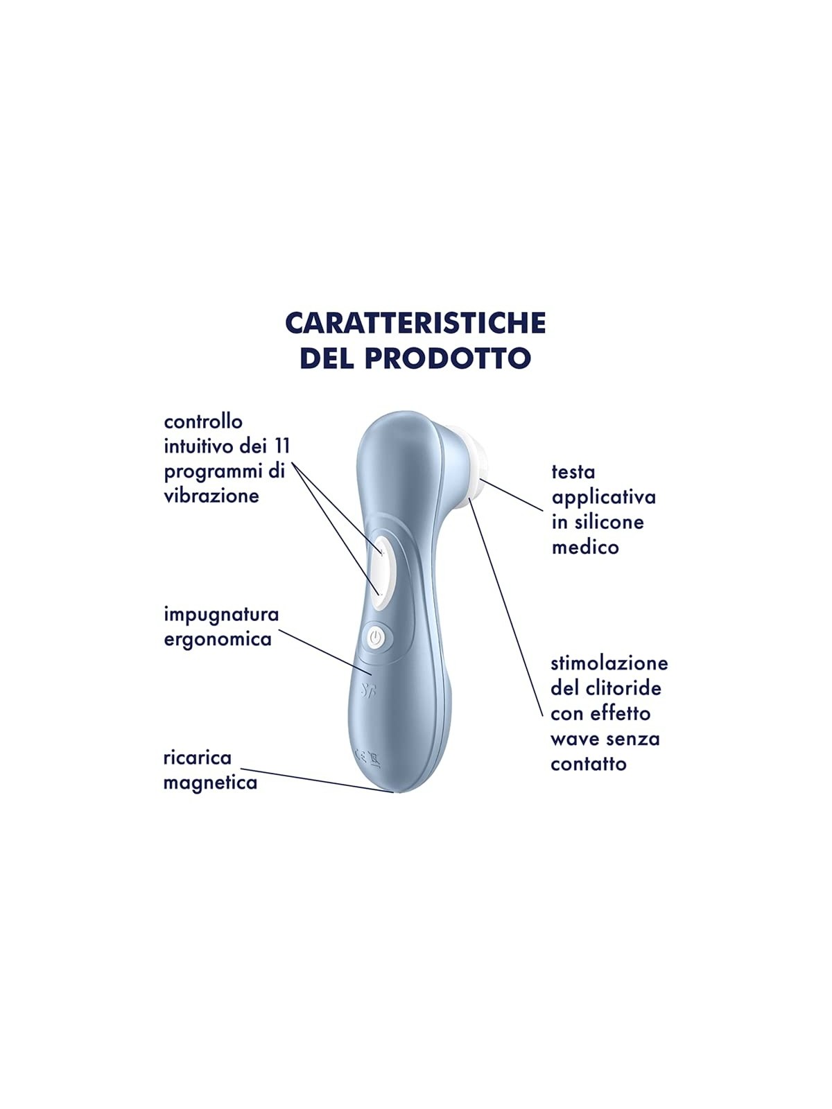 SATISFYER Pro 2 stimolatore daria blu 1un donna
