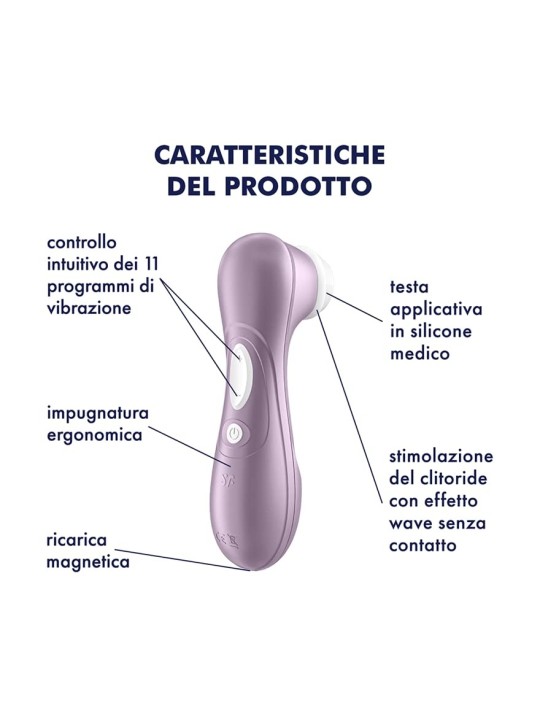 SATISFYER Pro 2 vibratore ad aria viola 1un donna