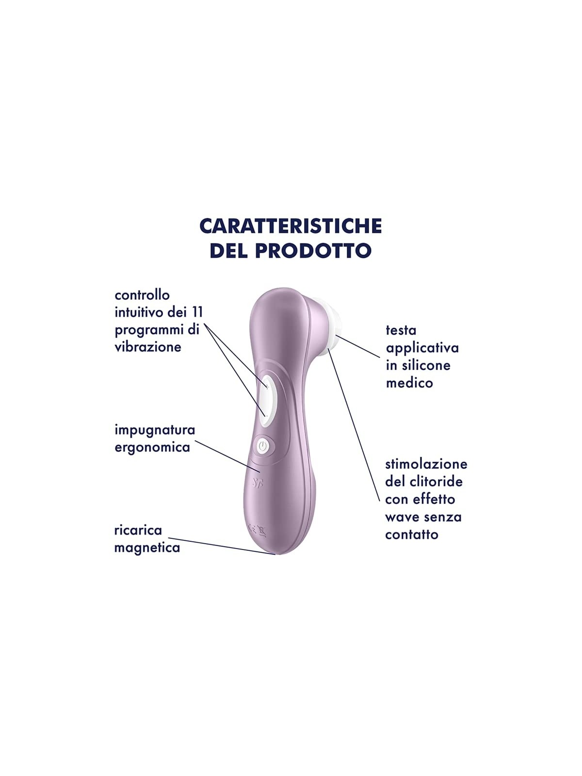 SATISFYER Pro 2 vibratore ad aria viola 1un donna