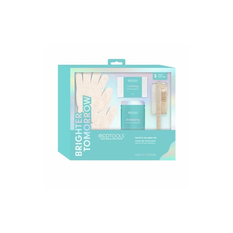 Ecotools SET BRILLANTE DOMANI GLOW DA TESTA A PIEDI 4 unit unisex