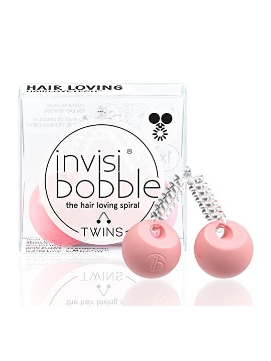 Invisibobble Twins Hang Pack Prima Ballerina Fascia per capelli con palline donna