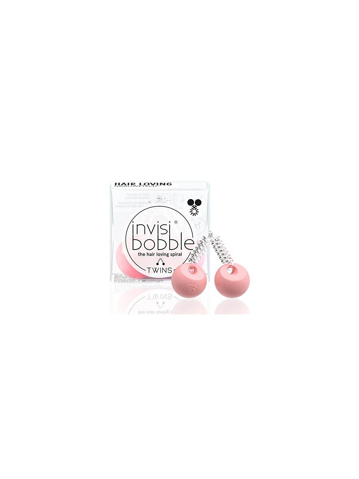 Invisibobble Twins Hang Pack Prima Ballerina Fascia per capelli con palline donna