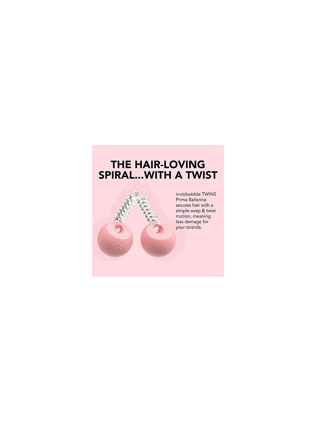Invisibobble Twins Hang Pack Prima Ballerina Fascia per capelli con palline donna