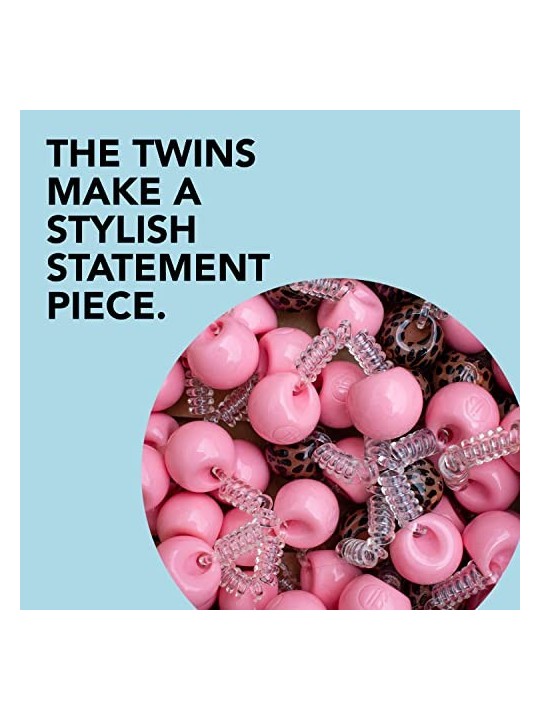 Invisibobble Twins Hang Pack Prima Ballerina Fascia per capelli con palline donna