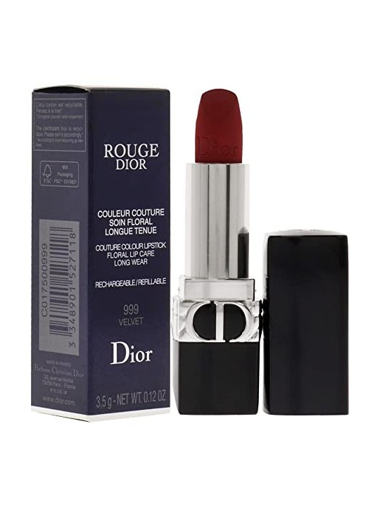 Rossetto Dior Rouge Dior Couture Colour Lipstick 3,5g Numero 999 Velvet