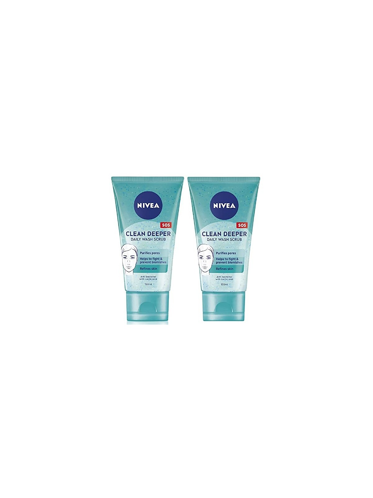 Nivea Scrub per il lavaggio quotidiano Clean Deeper donna 150ml
