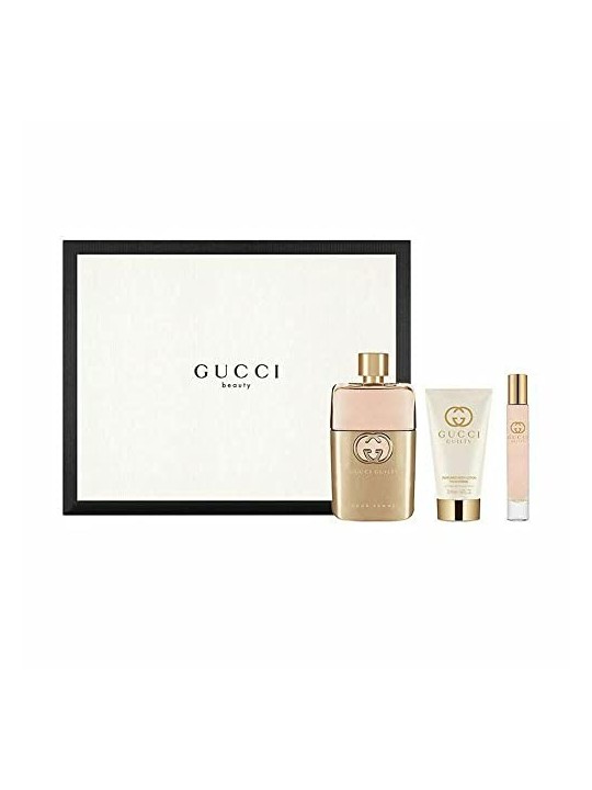 Gucci Guilty Pour Femme Eau de Parfum Set regalo 90 ml lozione per il corpo 50 ml e miniatura Eau de parfum da Donna 90ml