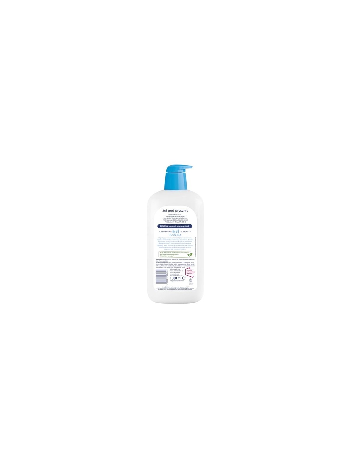 Gel doccia Mirabelka iperdelicato BAMBINO Famiglia 1000ml