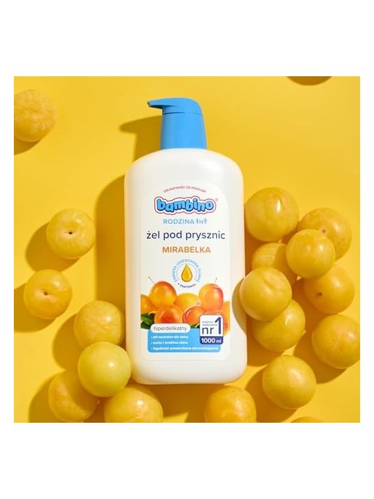 Gel doccia Mirabelka iperdelicato BAMBINO Famiglia 1000ml