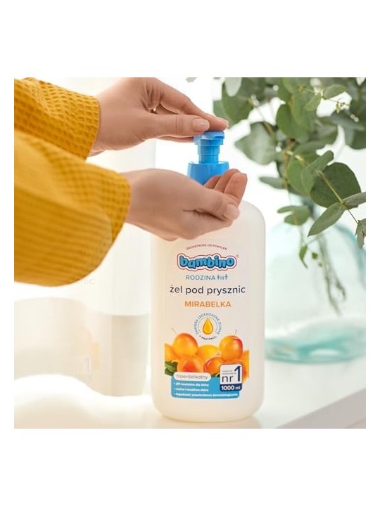 Gel doccia Mirabelka iperdelicato BAMBINO Famiglia 1000ml