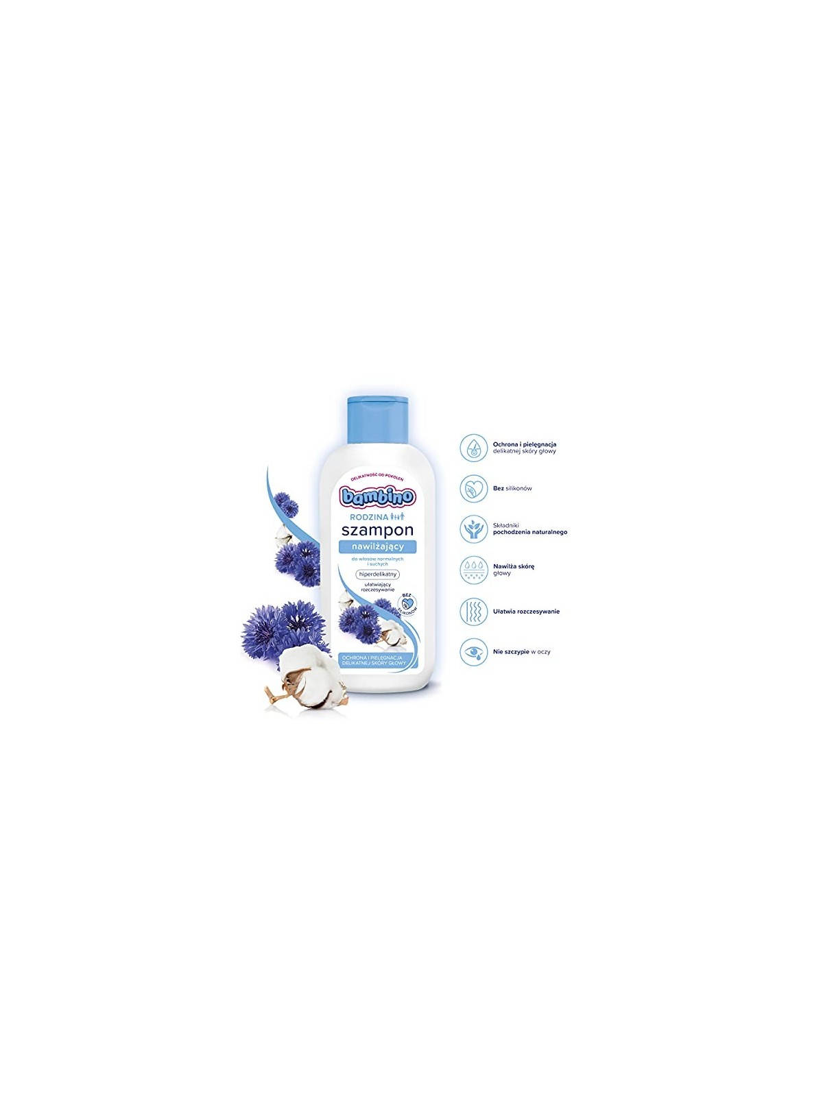 Shampoo idratante per capelli normali e secchi 400ml