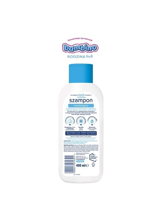 Shampoo idratante per capelli normali e secchi 400ml
