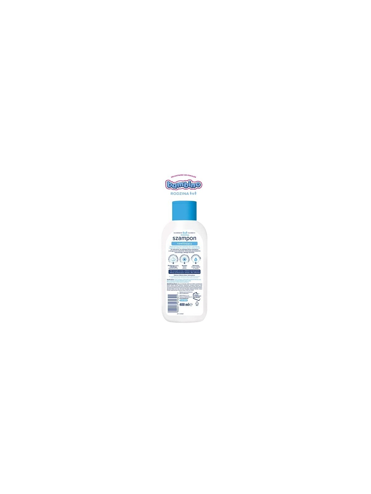 Shampoo idratante per capelli normali e secchi 400ml