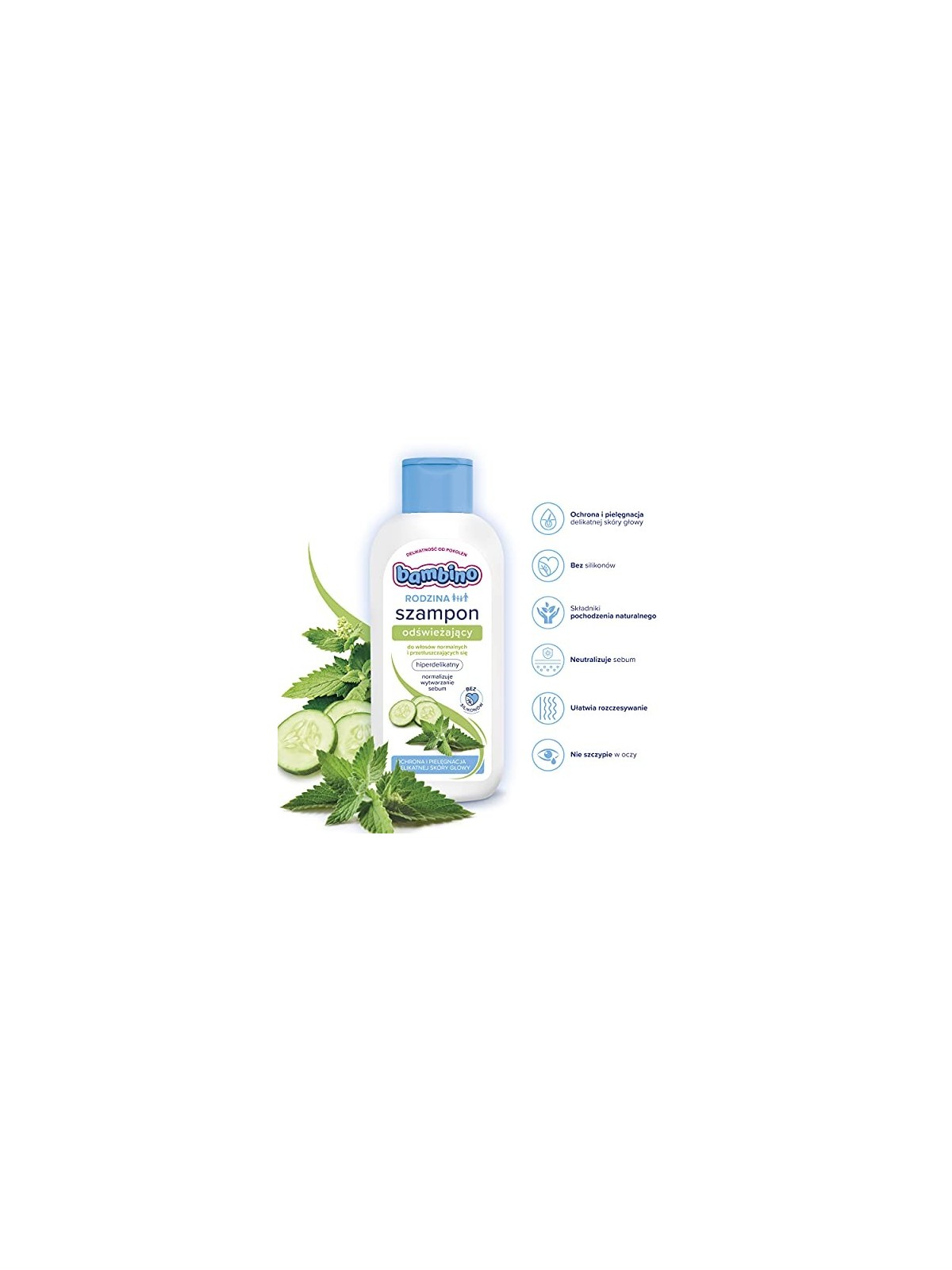 Shampoo rinfrescante per capelli normali e grassi 400ml