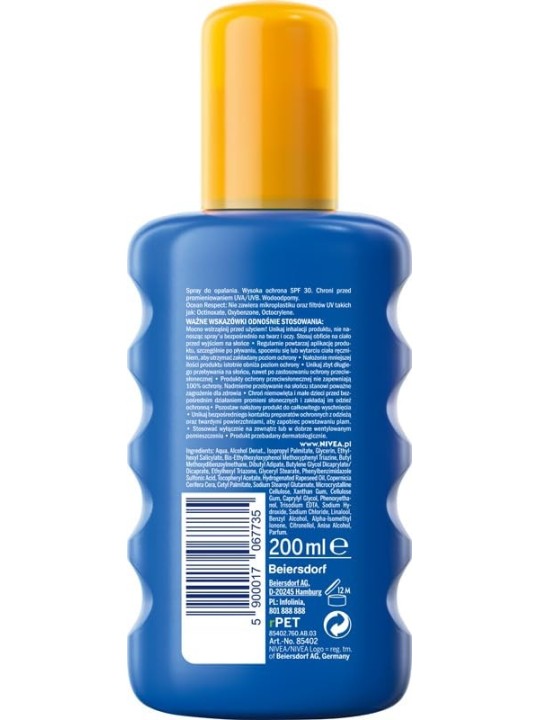 NIVEA Sun Protect Moisture balsamo solare spray idratante SPF30 200ml