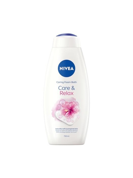 Nivea Care Relax Shower Bath Gel doccia e schiuma da bagno donna 750ml