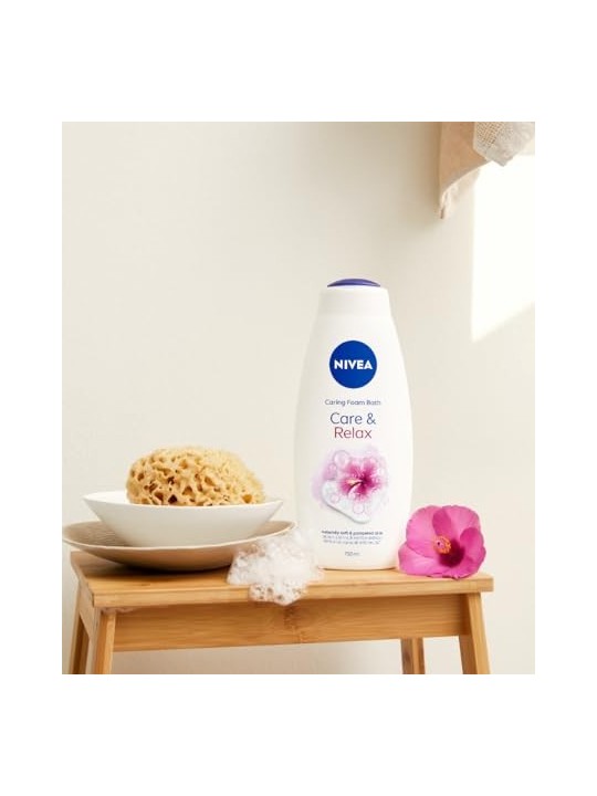 Nivea Care Relax Shower Bath Gel doccia e schiuma da bagno donna 750ml